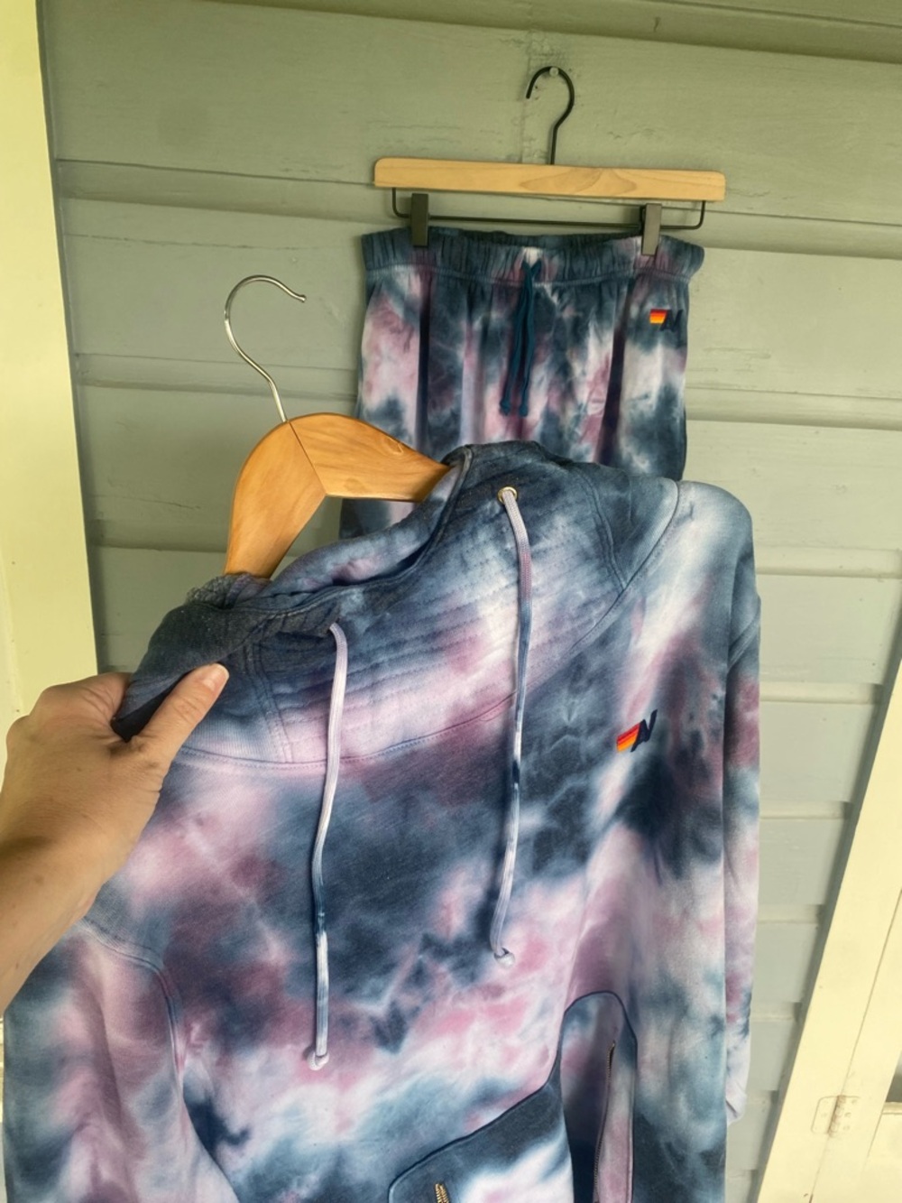 Aviator Nation Tie Dye ninja hoodie & Sweats XXL/XL